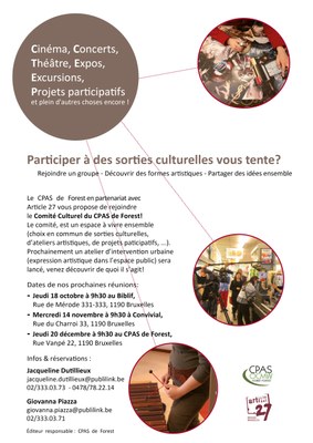 Affiche Comité Culturel A3