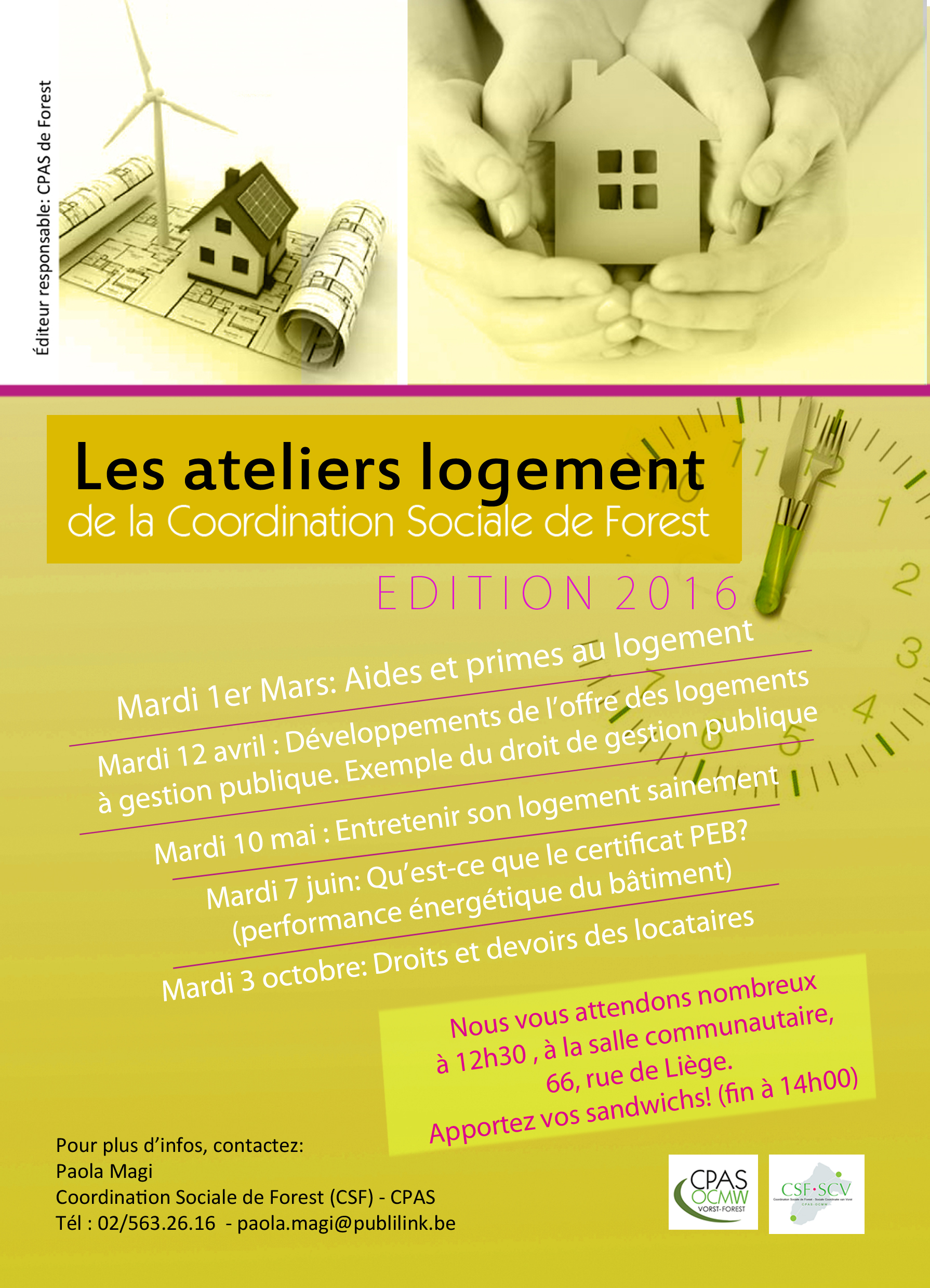 Ateliers logements - édition 2016